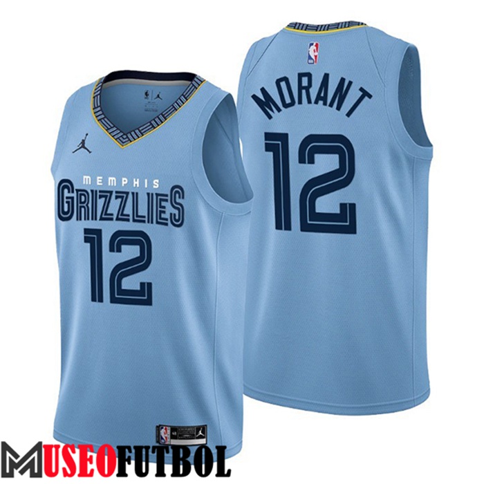 Camiseta Memphis Grizzlies (MORANT #12) 2022/23 Azul Claro