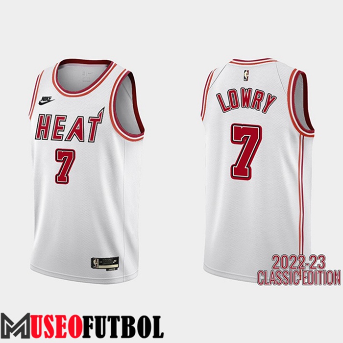 Camiseta Miami Heat (LOWRY #7) 2022/23 Blanco