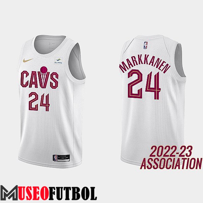 Camiseta Cleveland Cavaliers (MARKKANEN #24) 2022/23 Blanco