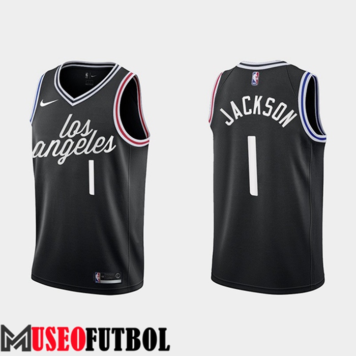 Camiseta Los Angeles Clippers (JACKSON #1) 2022/23 Negro