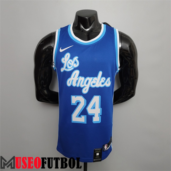 Camiseta Los Angeles Lakers (Bryant #24) Azul Retro Night