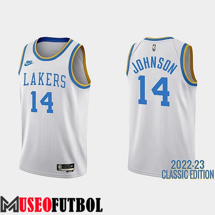 Camiseta Los Angeles Lakers (JOHNSON #14) 2022/23 Blanco