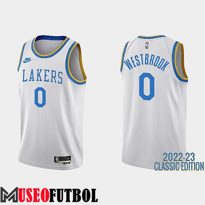 Camiseta Los Angeles Lakers (WESTBROOK #0) 2022/23 Blanco