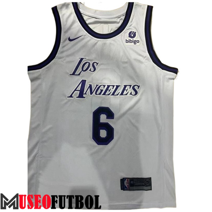 Camiseta Los Angeles Lakers (JAMES #6) 2022/23 Blanco