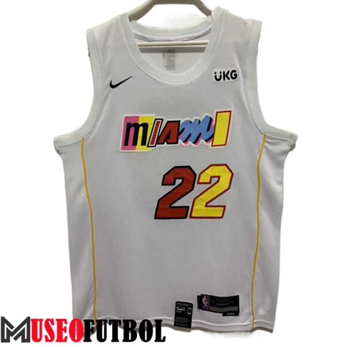 Camiseta Miami Heat (BUTLER #22) 2022/23 Blanco