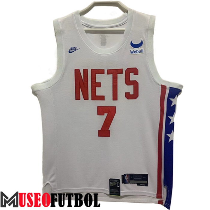 Camiseta Brooklyn Nets (DURANT #7) 2022/23 Blanco