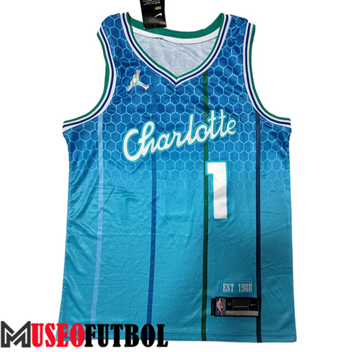 Camiseta Charlotte Hornets (BALL #1) 2022/23 Azul