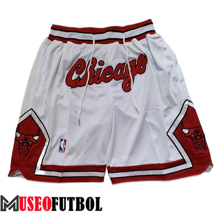 Cortos NBA Chicago Bulls Blanco