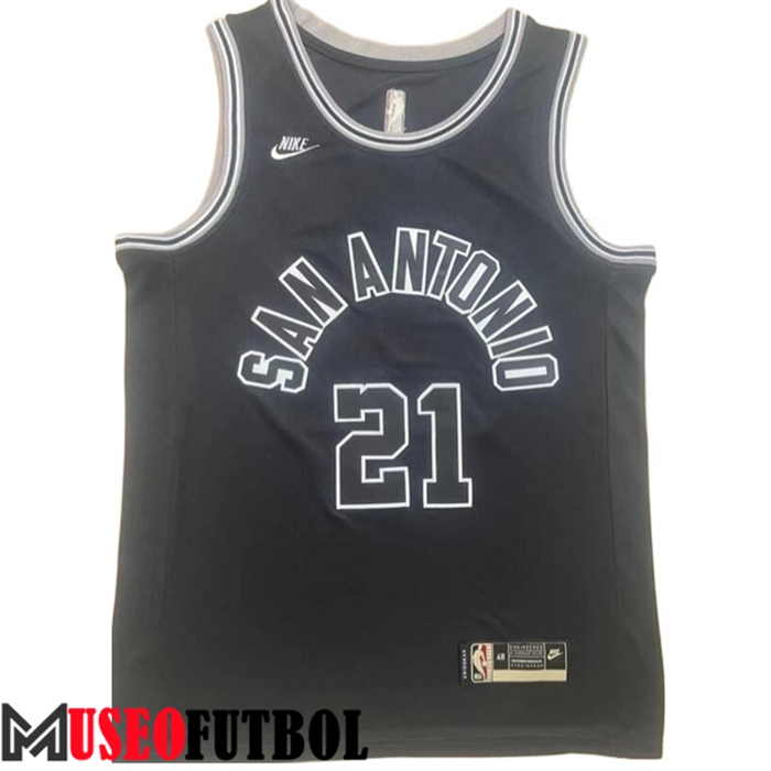 Camiseta San Antonio Spurs (DUNCAN #21) 2022/23 Negro