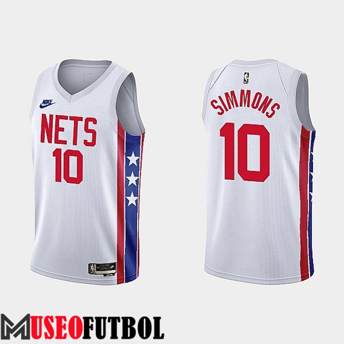 Camiseta Brooklyn Nets (SIMMONS #10) 2022/23 Blanco