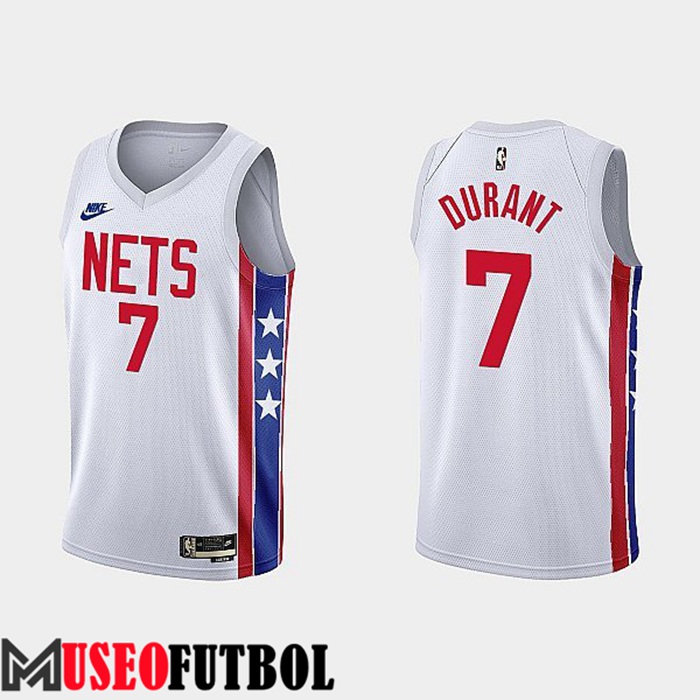 Camiseta Brooklyn Nets (DURANT #7) 2022/23 Blanco