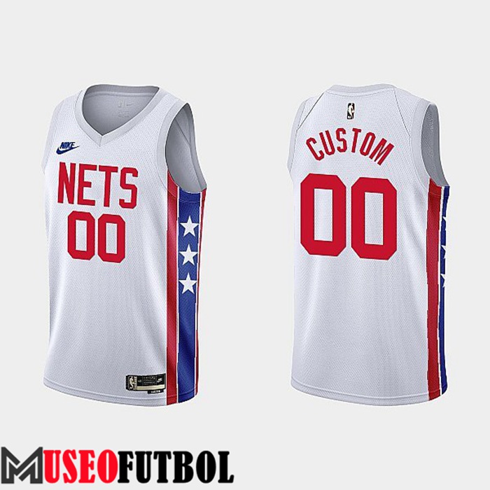 Camiseta Brooklyn Nets (CUSTOM #00) 2022/23 Blanco