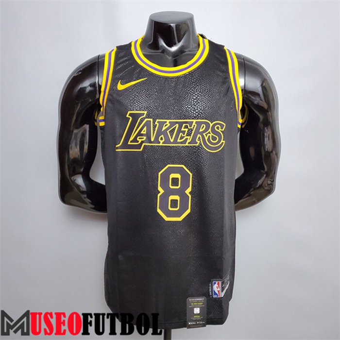 Camiseta Los Angeles Lakers Before (Bryant #8) After (Bryant #24) Negro