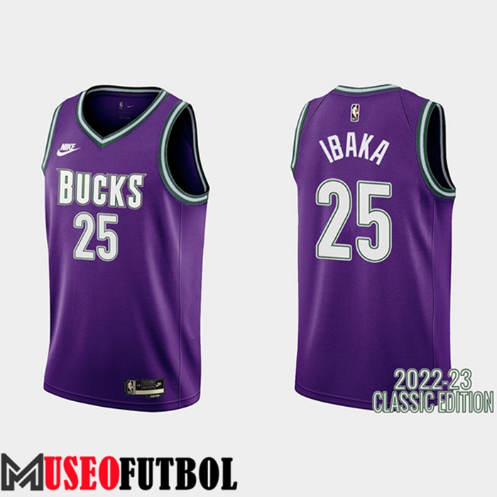 Camiseta Brooklyn Nets (IBAKA #25) 2022/23 Púrpura