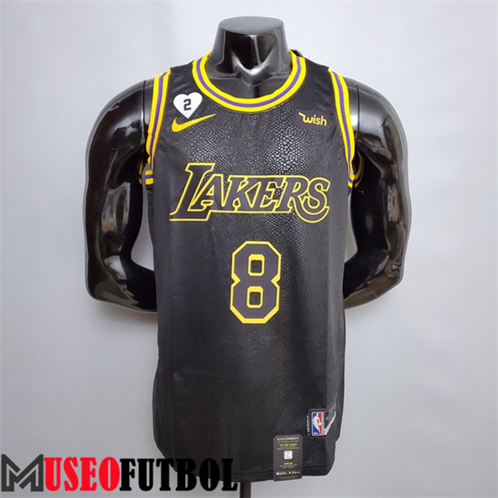 Camiseta Los Angeles Lakers (Bryant #8) Negro