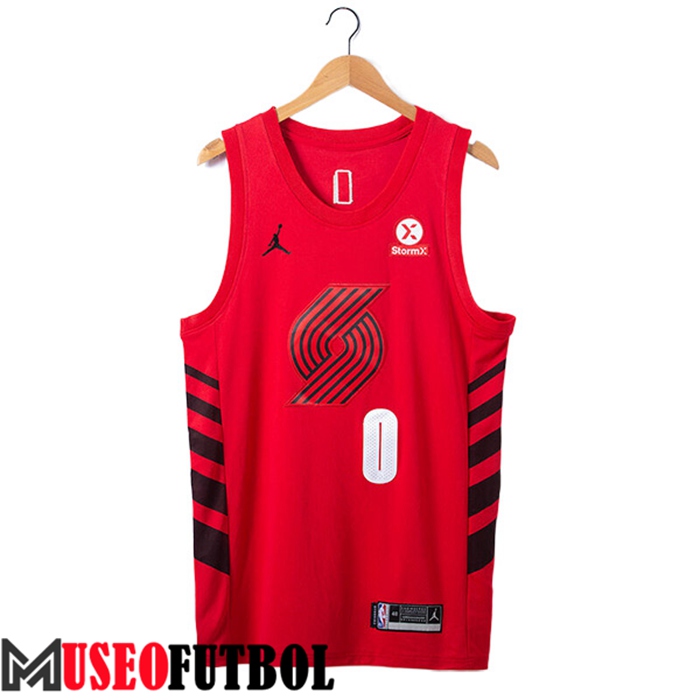 Camiseta Portland Trail Blazers (LILLARD #0) 2022/23 Rojo