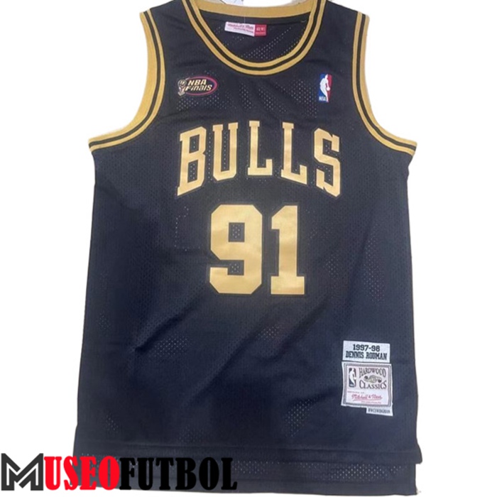 Camiseta Chicago Bulls (BULLS #91) 2022/23 Negro