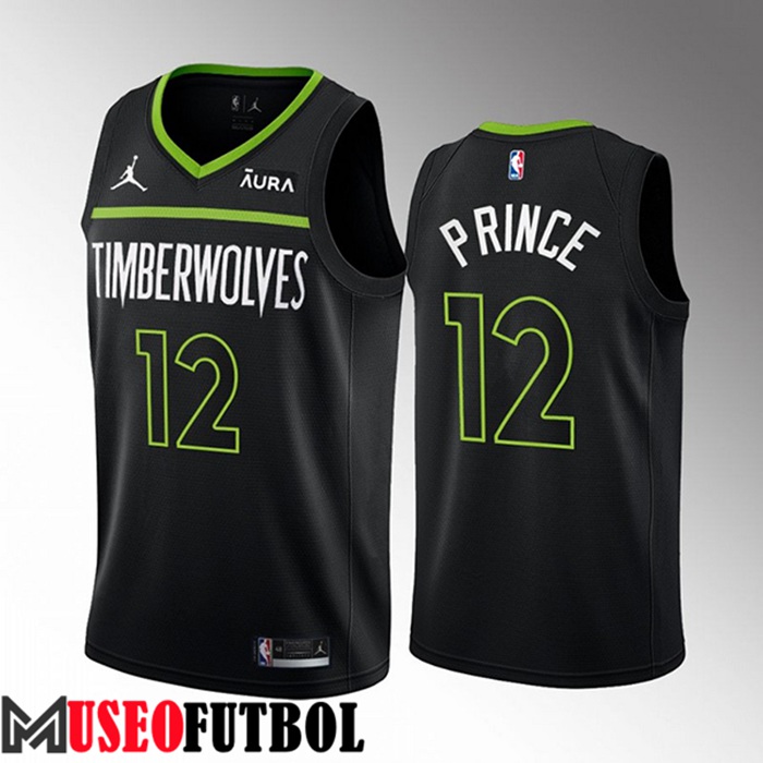 Camiseta Minnesota Timberwolves (PRINCE #12) 2022/23 Negro