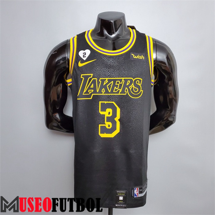 Camiseta Los Angeles Lakers (Davis #3) Negro