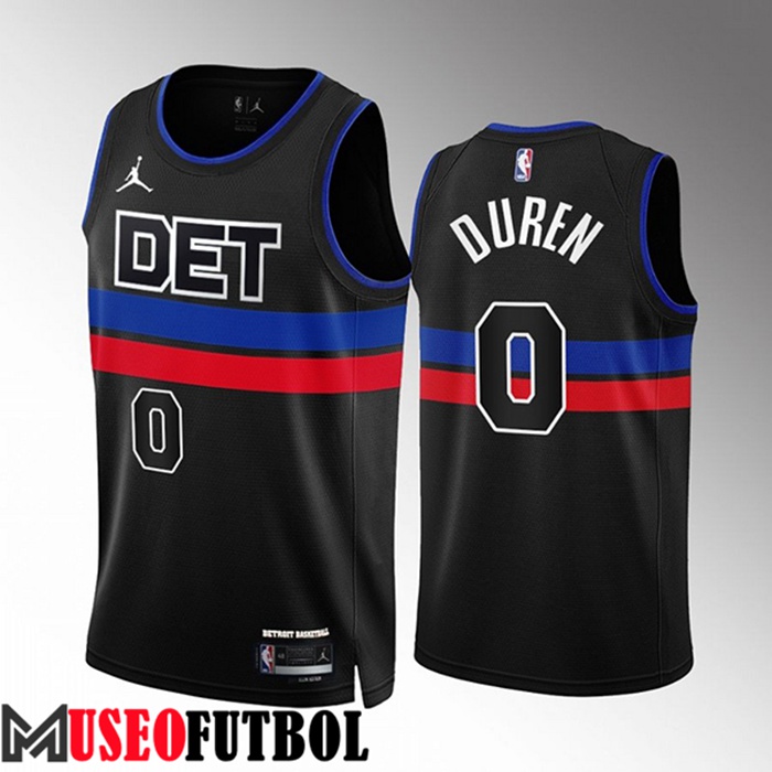 Camiseta Detroit Pistons (DUREN #0) 2022/23 Negro