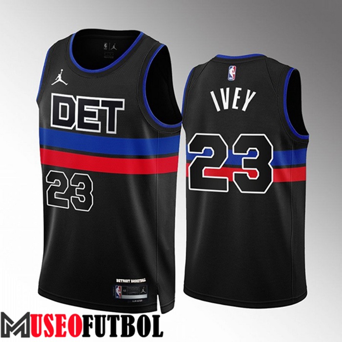 Camiseta Detroit Pistons (IVEY #23) 2022/23 Negro