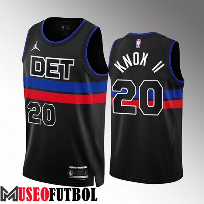 Camiseta Detroit Pistons (KNOX #20) 2022/23 Negro