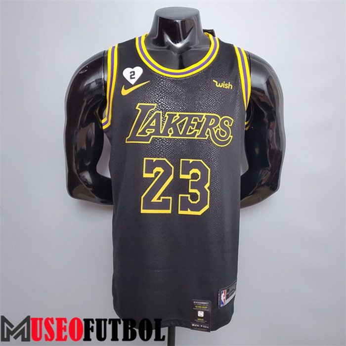 Camiseta Los Angeles Lakers (James #23) Negro