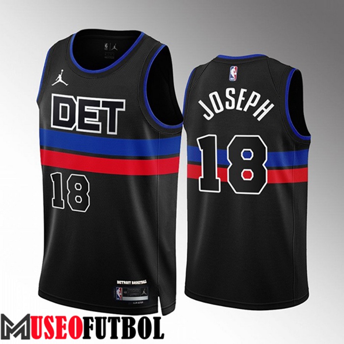 Camiseta Detroit Pistons (JOSEPH #18) 2022/23 Negro