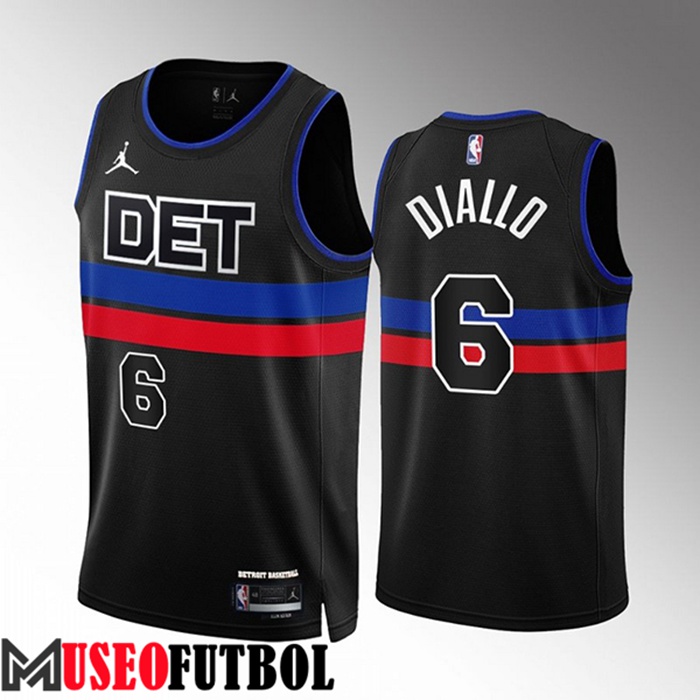 Camiseta Detroit Pistons (DIALLO #6) 2022/23 Negro