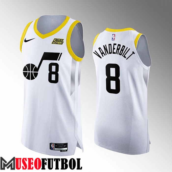 Camiseta Utah Jazz (VANDERBILT #8) 2022/23 Blanco