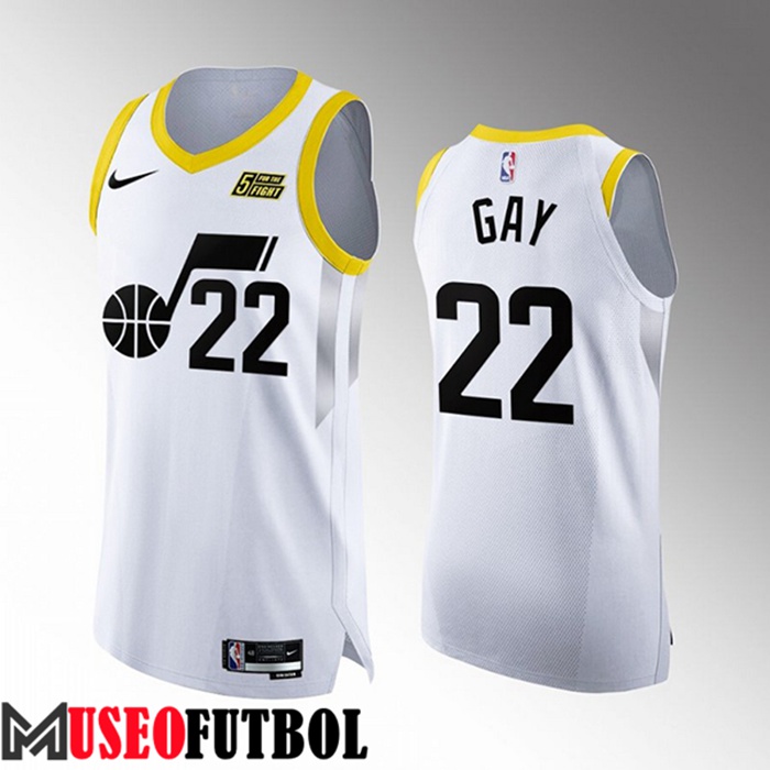 Camiseta Utah Jazz (GAY #22) 2022/23 Blanco