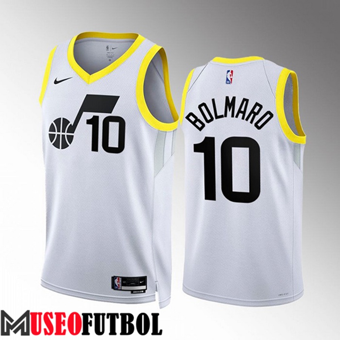 Camiseta Utah Jazz (BOLMARO #10) 2022/23 Blanco