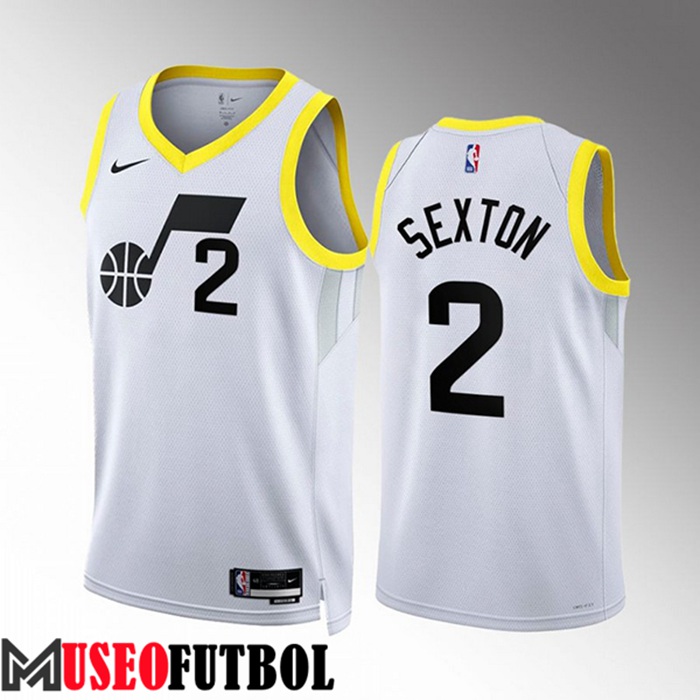 Camiseta Utah Jazz (SEXTON #2) 2022/23 Blanco