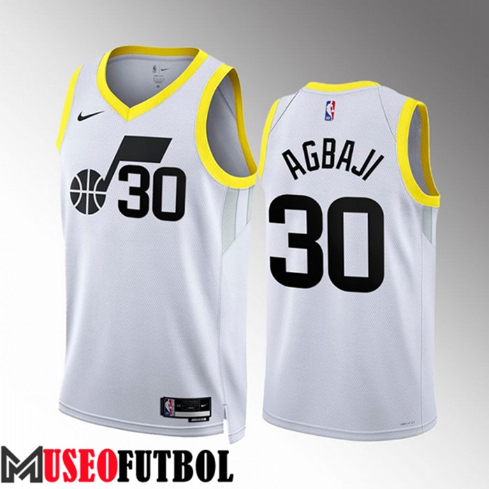 Camiseta Utah Jazz (AGBAJI #30) 2022/23 Blanco