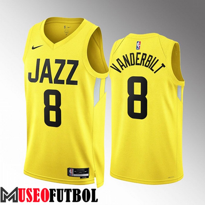 Camiseta Utah Jazz (VANDERBILT #8) 2022/23 Amarillo