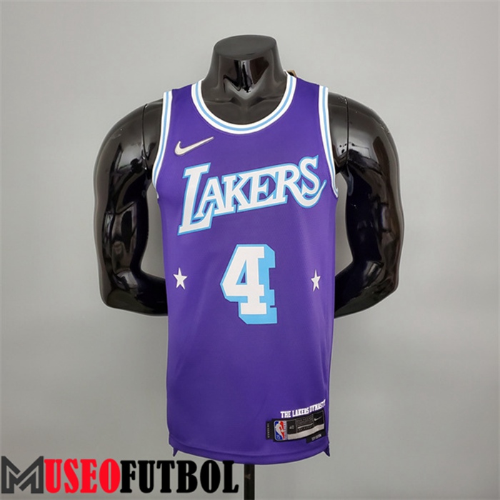 Camiseta Los Angeles Lakers (Rondo #4) Púrpura 75 Aniversario City Edition