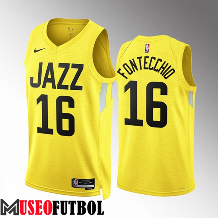 Camiseta Utah Jazz (FONTECCHIO #16) 2022/23 Amarillo