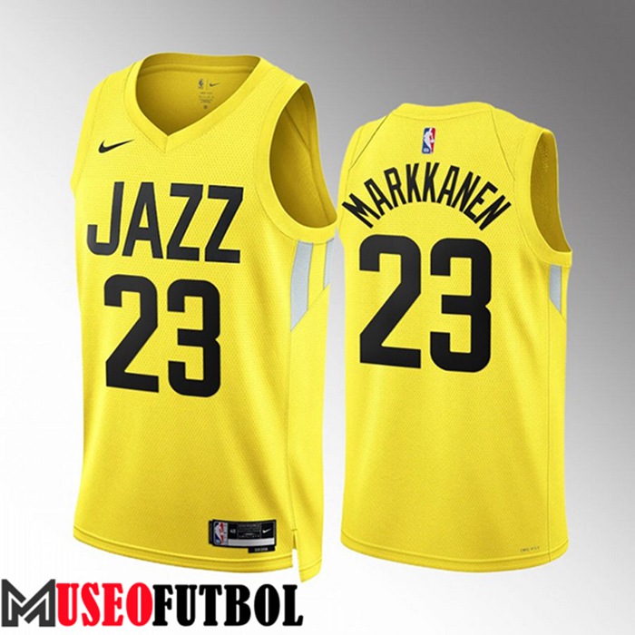 Camiseta Utah Jazz (MARKKANEN #23) 2022/23 Amarillo