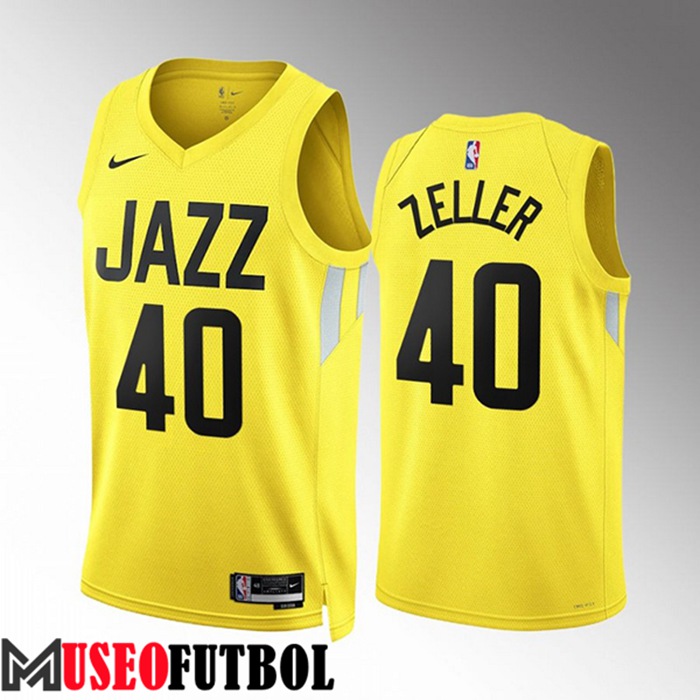 Camiseta Utah Jazz (ZELLER #40) 2022/23 Amarillo