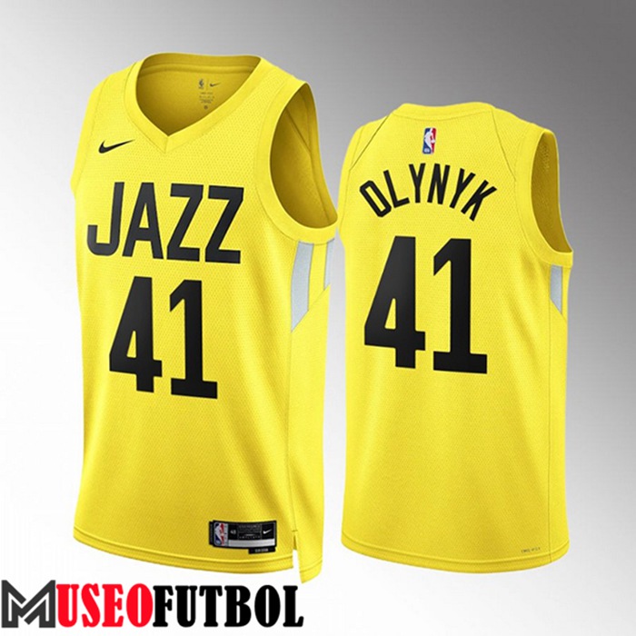 Camiseta Utah Jazz (OLYNYK #41) 2022/23 Amarillo