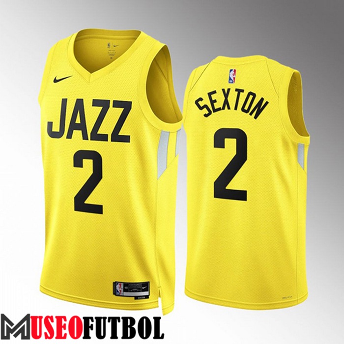 Camiseta Utah Jazz (SEXTON #2) 2022/23 Amarillo