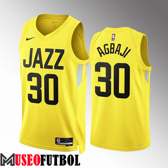 Camiseta Utah Jazz (AGBAJI #30) 2022/23 Amarillo