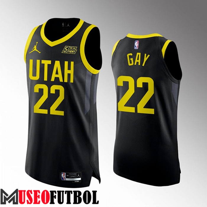 Camiseta Utah Jazz (GAY #22) 2022/23 Negro