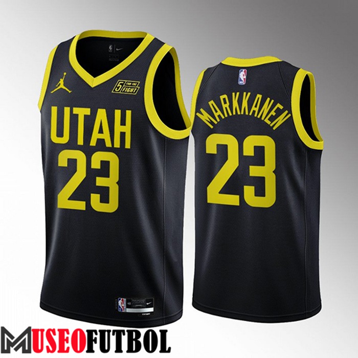 Camiseta Utah Jazz (MARKKANEN #23) 2022/23 Negro