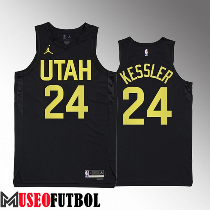 Camiseta Utah Jazz (KESSLER #24) 2022/23 Negro