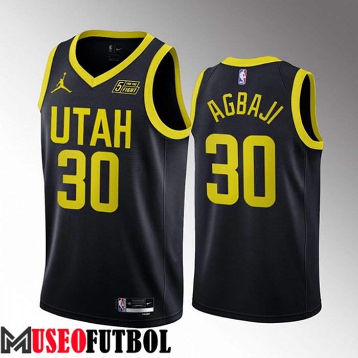 Camiseta Utah Jazz (AGBAJI #30) 2022/23 Negro