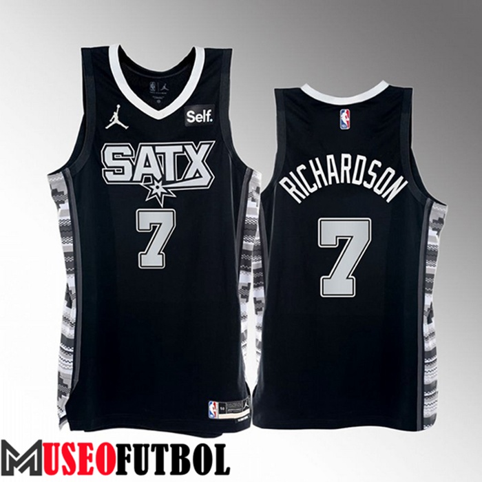 Camiseta San Antonio Spurs (RICHARDSON #7) 2022/23 Negro