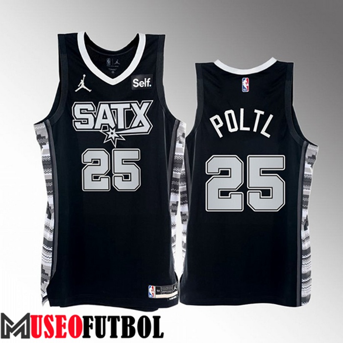 Camiseta San Antonio Spurs (POLTL #25) 2022/23 Negro