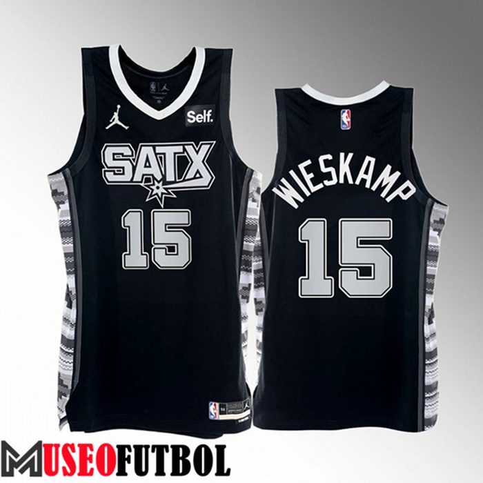 Camiseta San Antonio Spurs (WIESKAMP #15) 2022/23 Negro