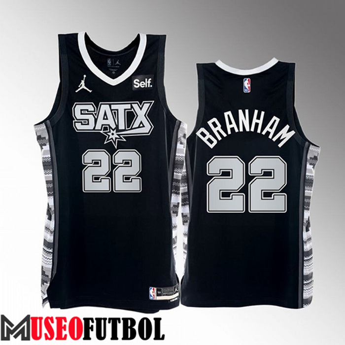 Camiseta San Antonio Spurs (BRANHAM #22) 2022/23 Negro